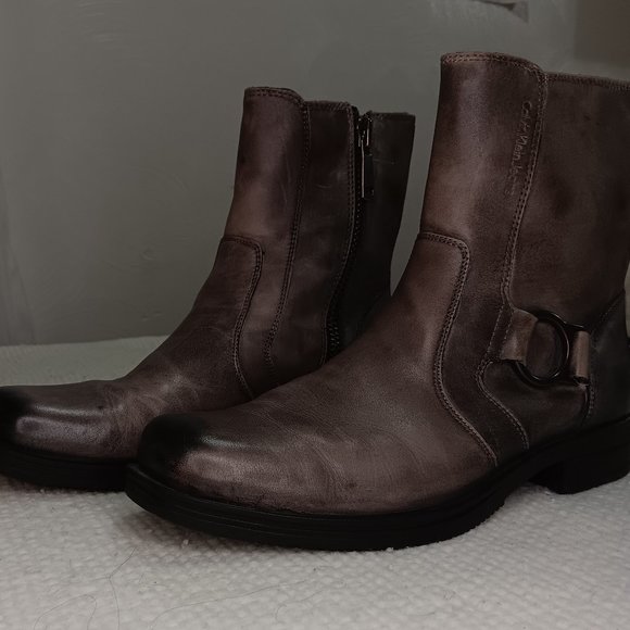 Calvin Klein men's  * GRAY *boots size 44/ US 11 - Picture 3 of 16